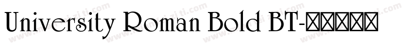 University Roman Bold BT字体转换
